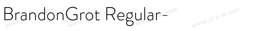BrandonGrot Regular字体转换